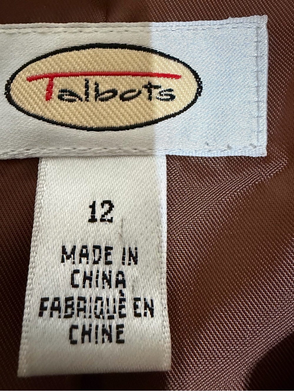 Talbots Chestnut Brown Leather Button-Front Jacket - Picture 3 of 10